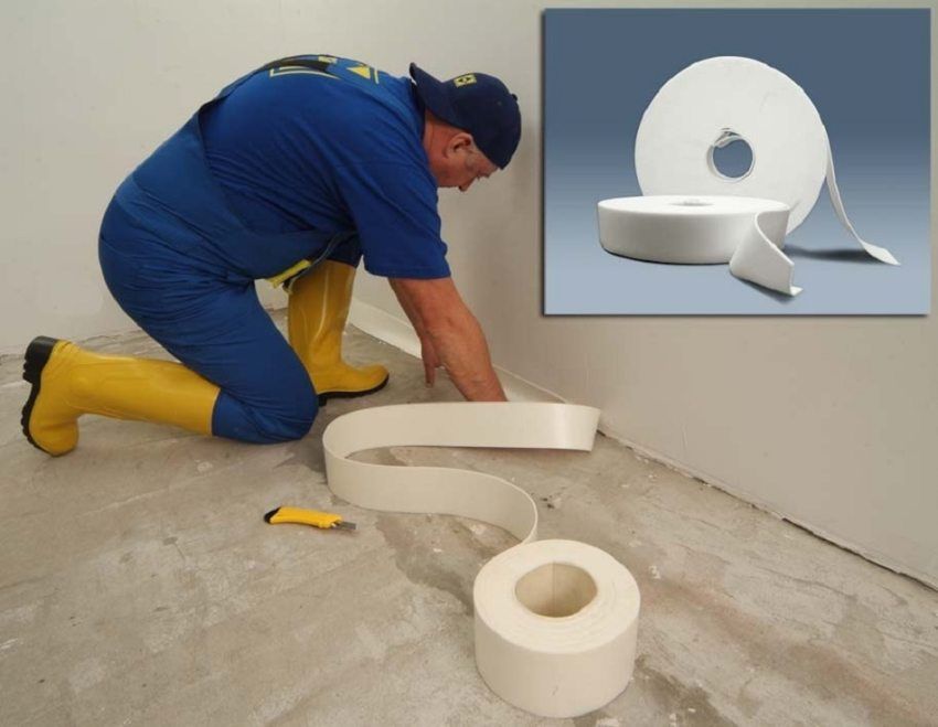 Damping tape for floor screed: purpose, properties and installation