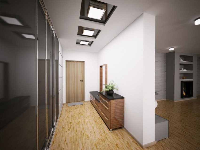 Two-level plasterboard ceilings, photo and description