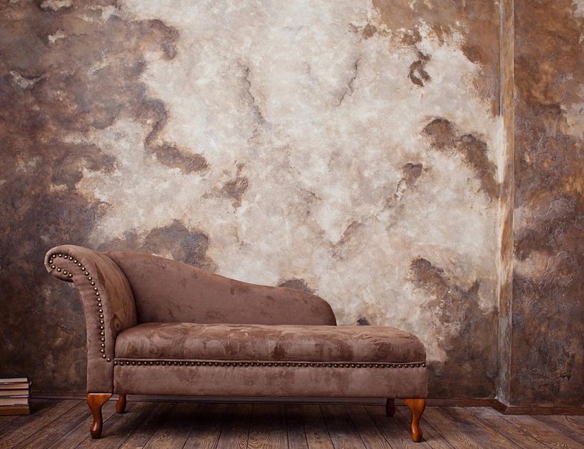 Textured plaster for walls: a spectacular transformation of the surface