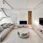 Fireplace in the living room interior: photos of traditional and modern models