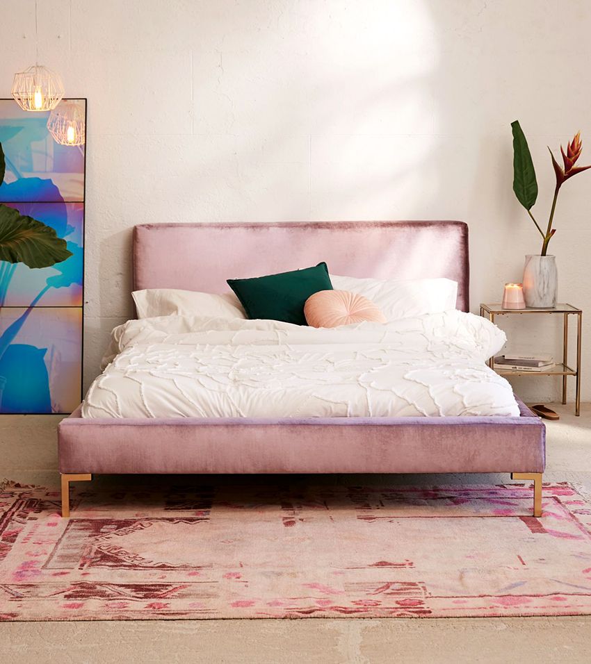 Bed with a soft headboard: the original and comfortable part of the interior