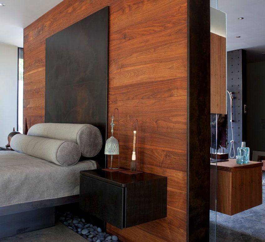 Laminate on the wall in the interior: photo of laminate wall finish