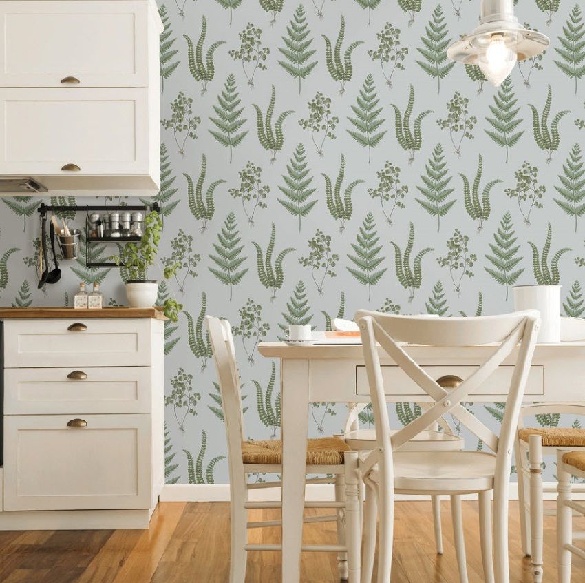 Wallpaper for the kitchen: photos of modern ideas 2017-2018