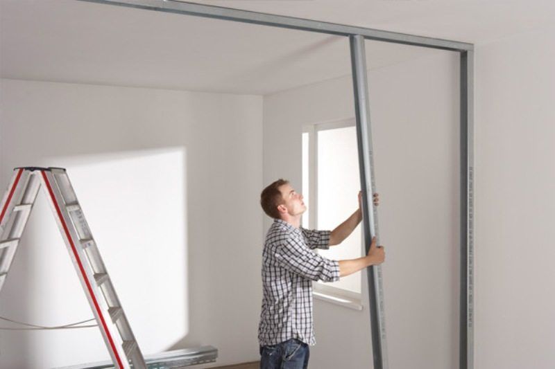 DIY drywall partition walls, step by step instructions