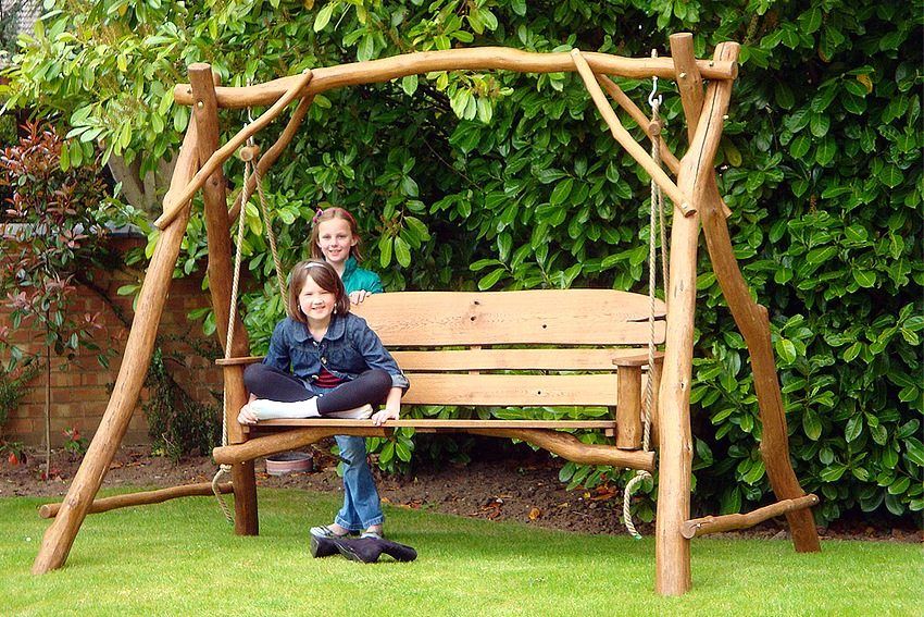 Pallets are an excellent material for creating original garden furniture.
