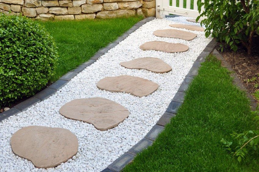 Do-it-yourself garden paths at low cost