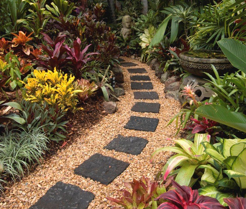 Do-it-yourself garden paths at low cost