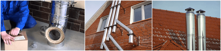Sandwich pipes for chimneys: how to properly construct the structure