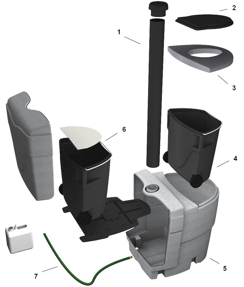 A toilet for giving without a smell and pumping out: review of modern decisions
