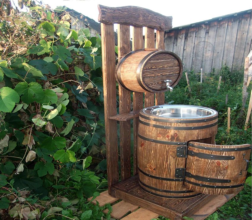 Country washbasin with heated water: comfort at any time of year