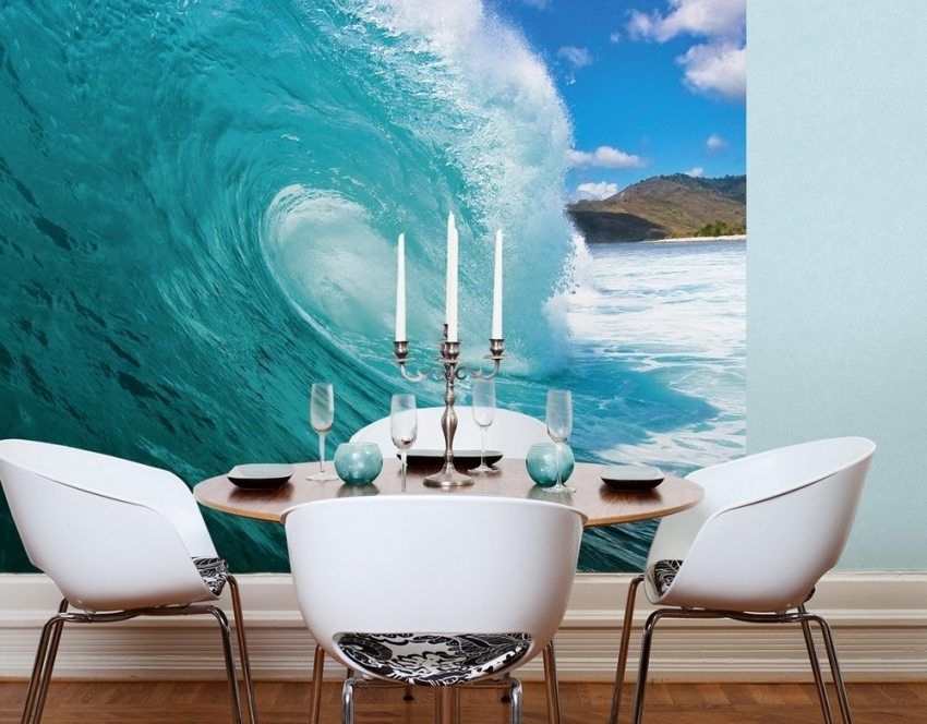 3D photo wallpapers for walls: photo-catalog of interiors, design techniques in design