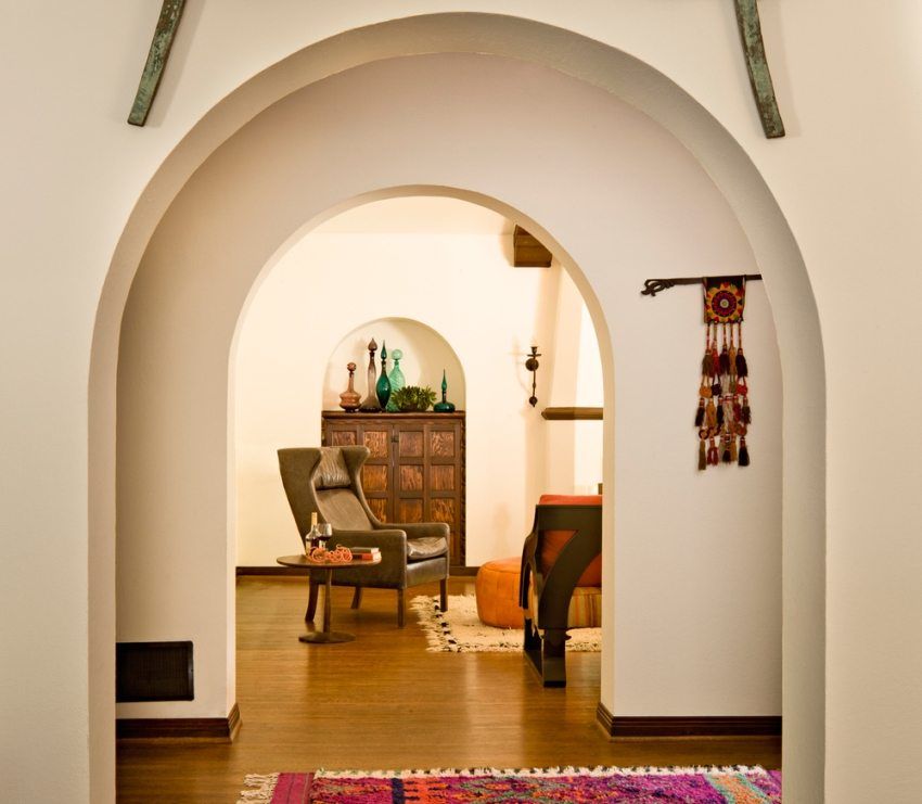 Arches of plasterboard. Interior Design Photos