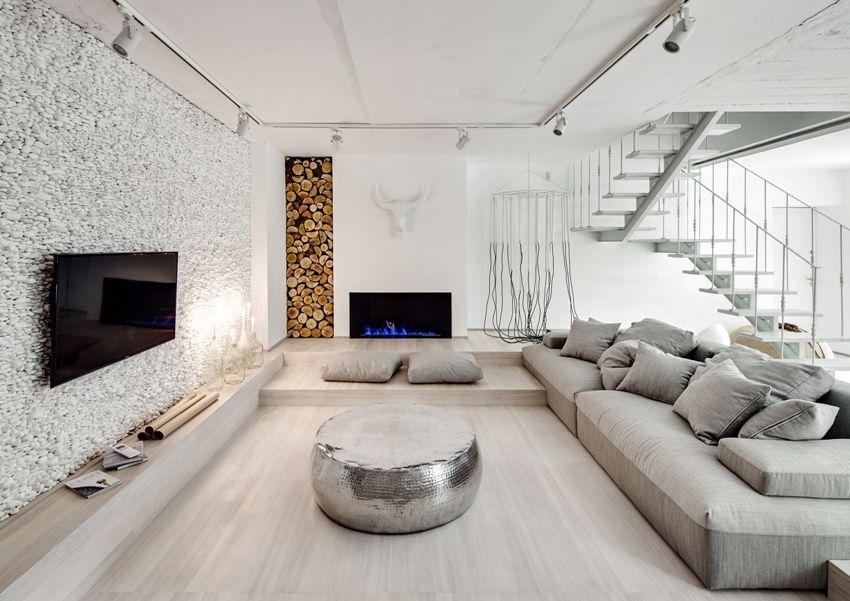 Decorative stone in the interior: stylish design of the house