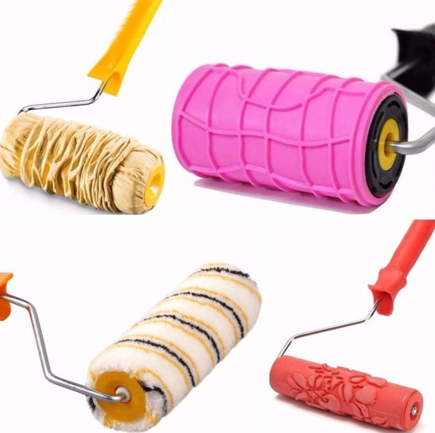 Decorative roller for walls: features of the use of tools for painting