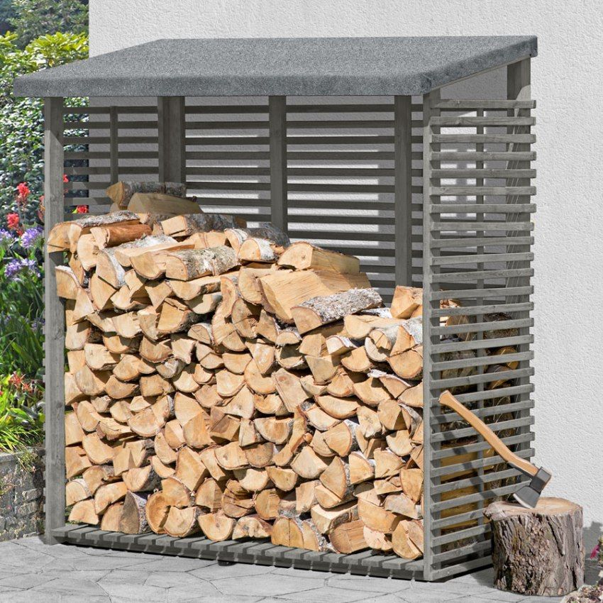 Drovyanik do it yourself: optimal design for storing logs