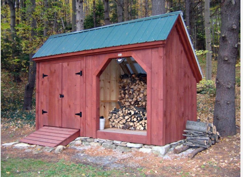 Drovyanik do it yourself: optimal design for storing logs