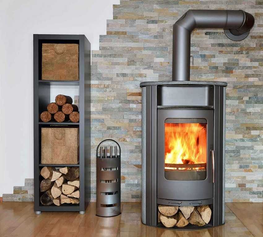 Wood fireplaces for the home: a stylish accent in a rustic interior