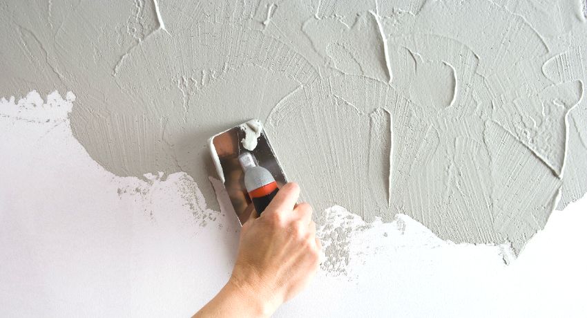 Textured plaster for walls: a spectacular transformation of the surface