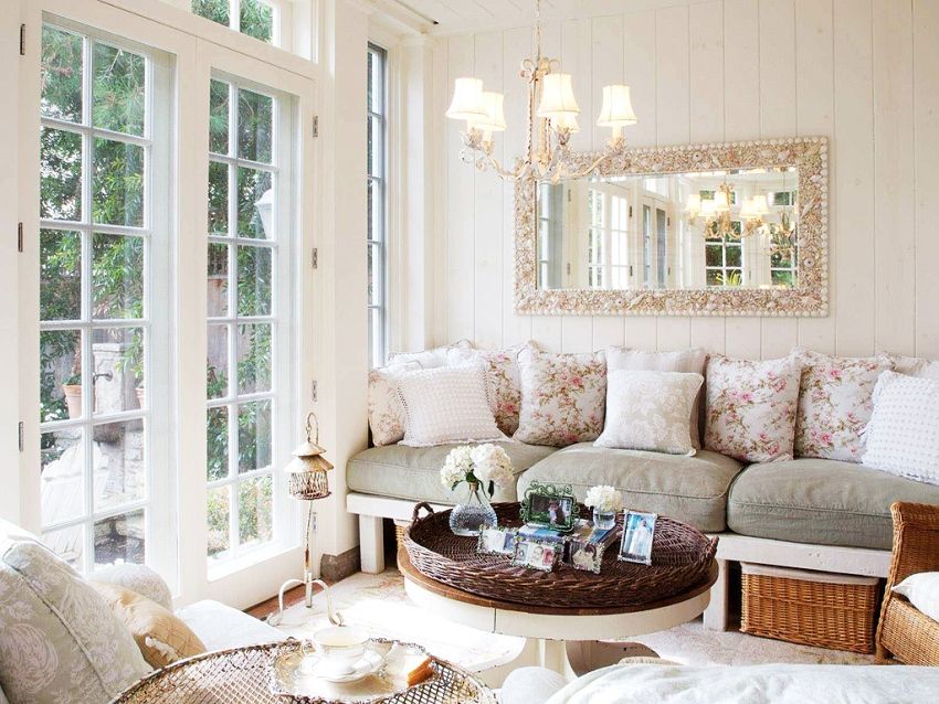 Provence style living room: how to create a beautiful rustic interior