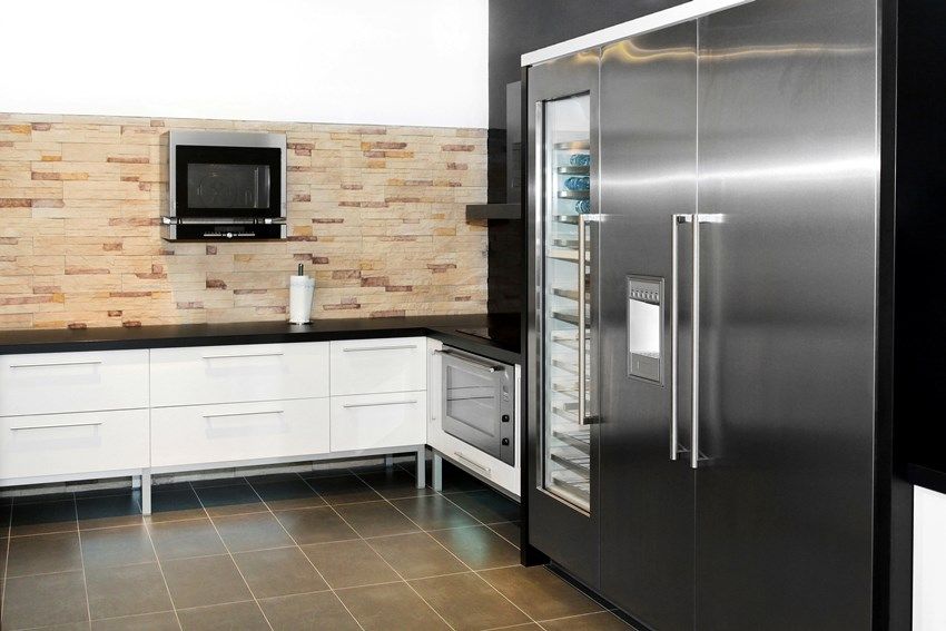 Refrigerator with a transparent door: a stylish unit in the modern kitchen