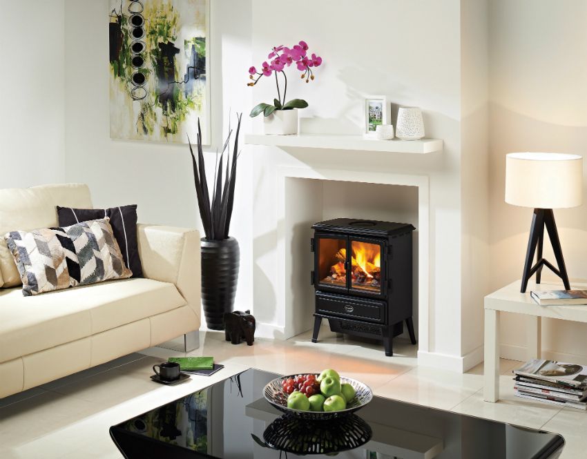 Electrofireplaces with live fire effect: elegant interior decoration