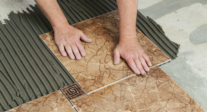 How to lay tiles on the floor: ways of laying and technology features