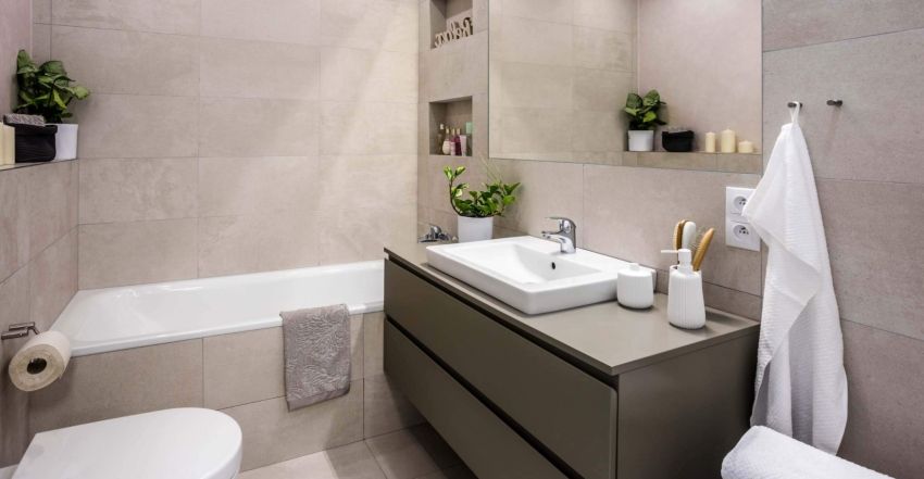 Ceramic tiles in the bathroom: the design of modern finishes