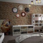 Brick wall in the interior: unusual combinations and design solutions