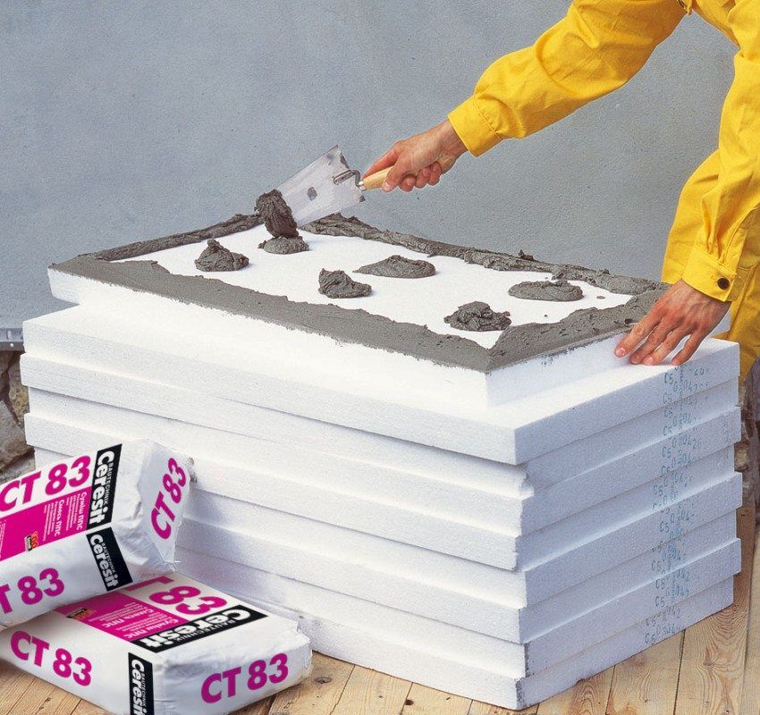 Adhesive for polystyrene foam for outdoor use: which one to choose