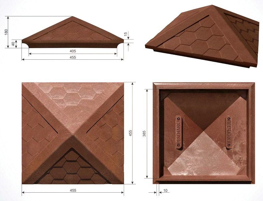 Caps for poles for the fence of bricks: what they are for and how to choose the right ones