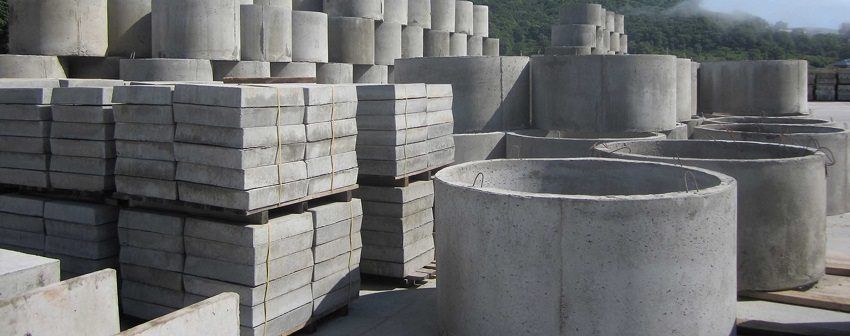 Brand of concrete and class of concrete. Concrete table