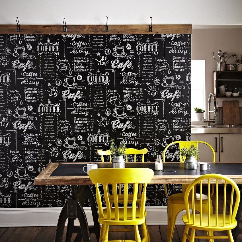 Washable wallpaper for the kitchen: a catalog of photo ideas for creating interior
