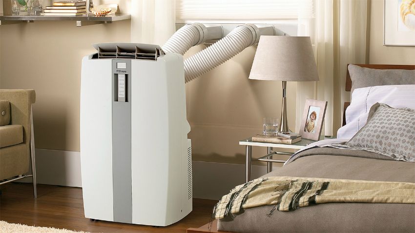 Floor air conditioner with air duct: device features