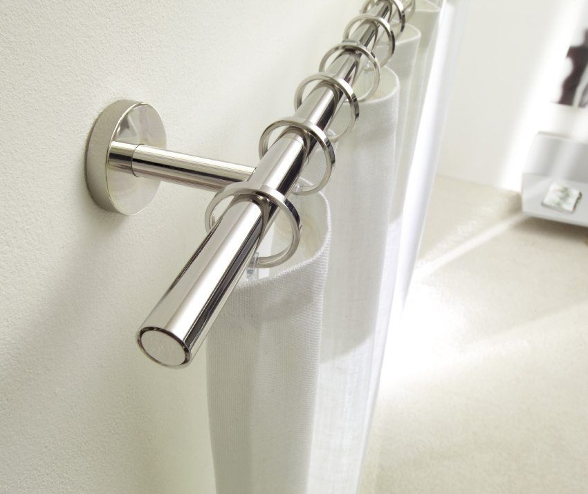 Wall curtain rods for curtains. Photos of interesting ideas