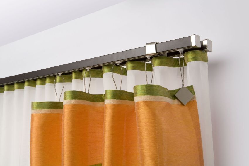 Wall curtain rods for curtains. Photos of interesting ideas