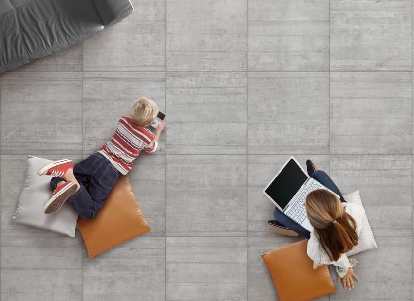 Tile porcelain tile floor: types, characteristics and features of laying
