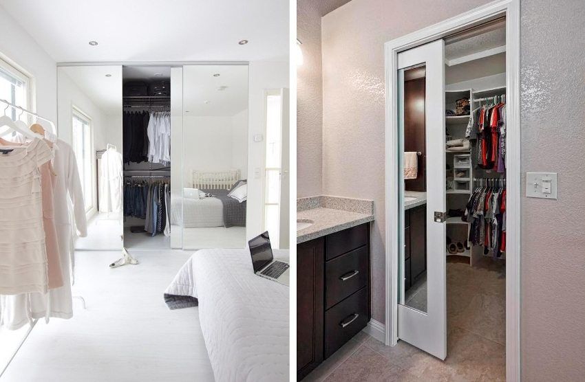 Sliding doors for a dressing room: an overview of comfortable and stylish designs