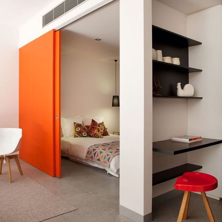Sliding partitions for zoning the space in the room: a review of good ideas