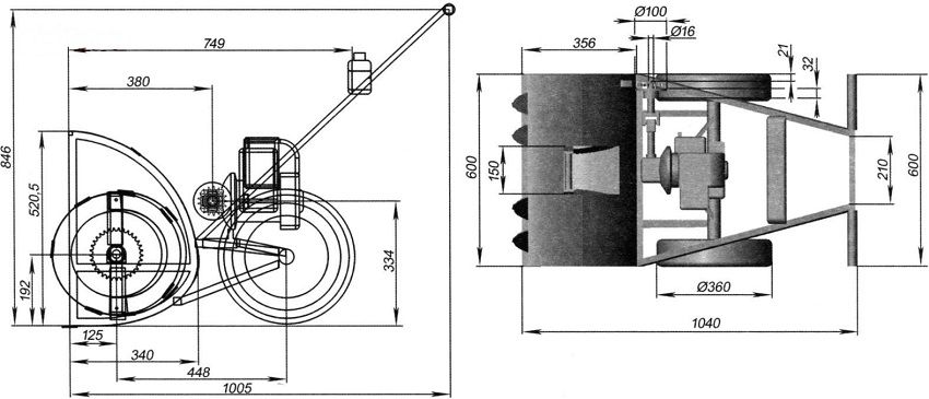 Manual snow blower: design features and applications