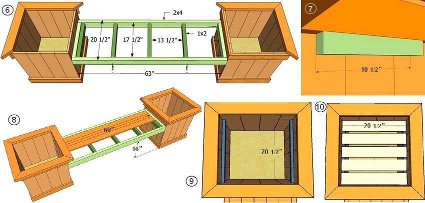 Garden bench with a back do it yourself: drawings of interesting products
