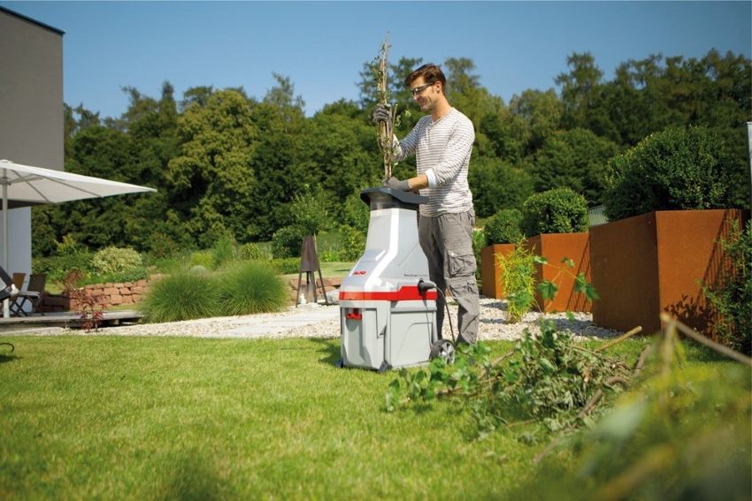 Garden shredder for grass and branches: assistant for the care of the site
