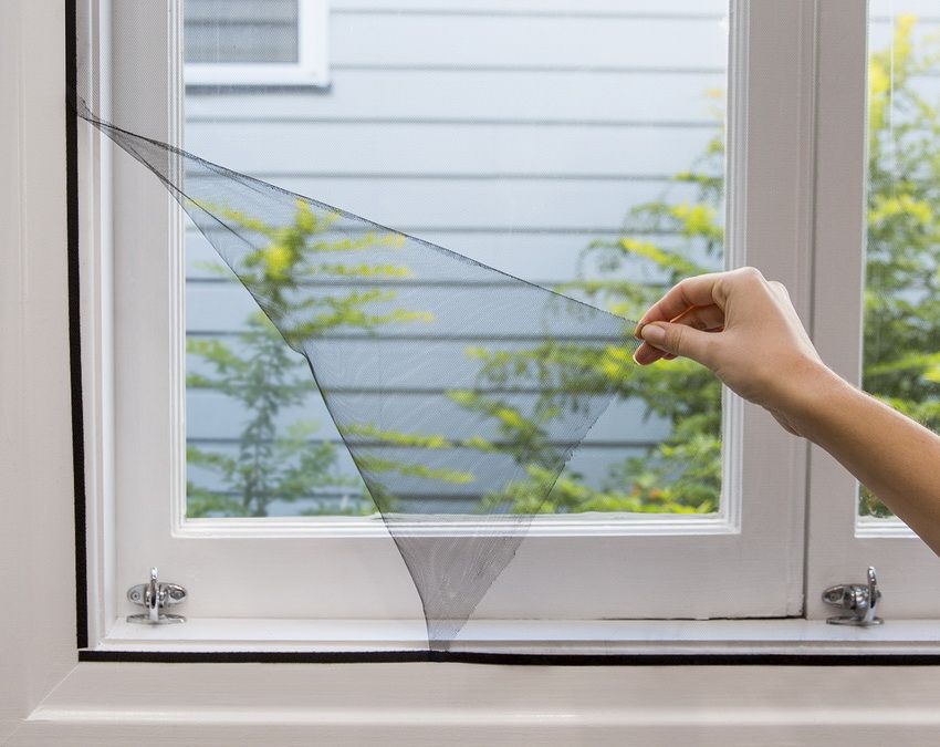 Mosquito nets on the windows: a reliable barrier from insects, dust and down