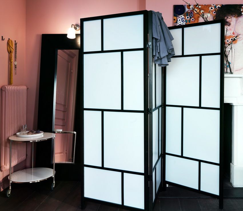 Screen-partition for the room: the secrets of an elegant screensaver