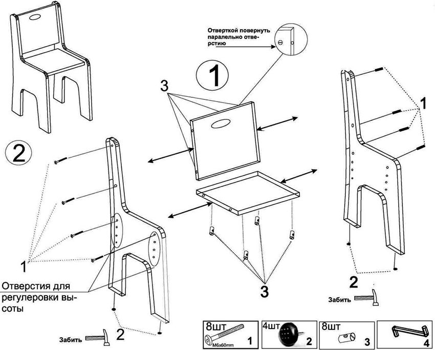 Chairs from a tree: ideological plan and realization of the creative project