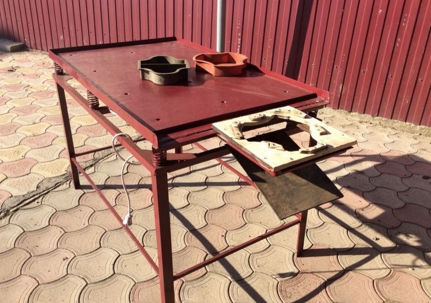Vibrating table for paving slabs do it yourself: all stages of design and assembly