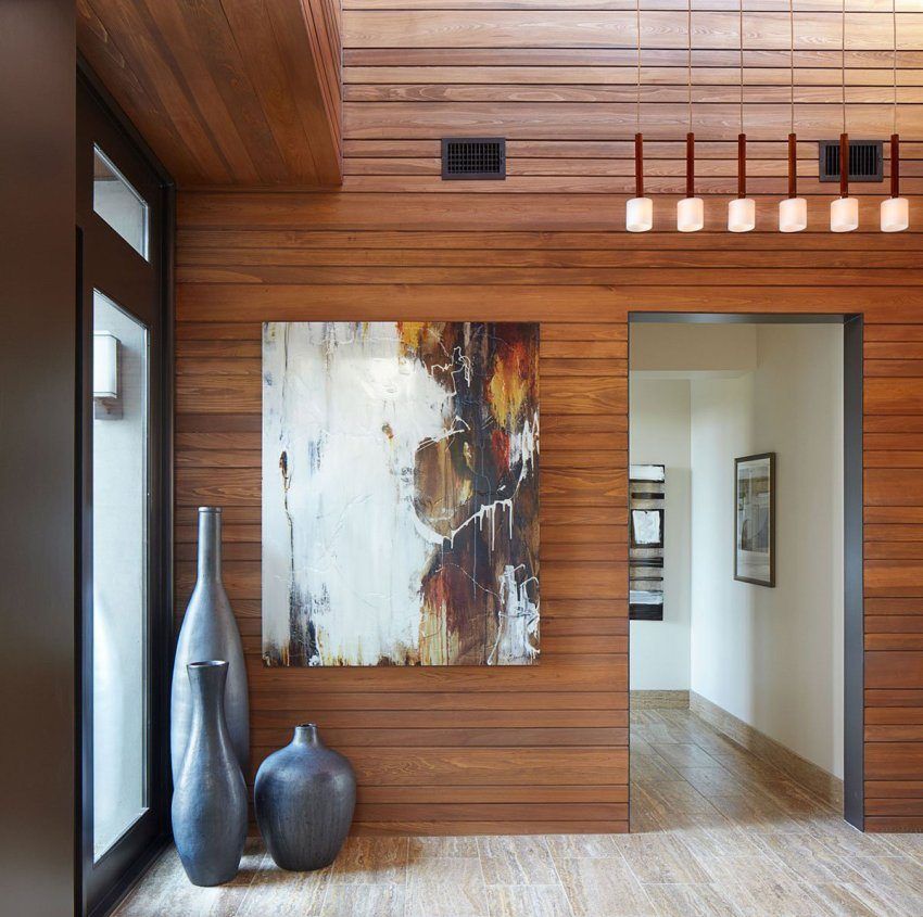 Interior trim imitation timber. Photo ideas and interior options