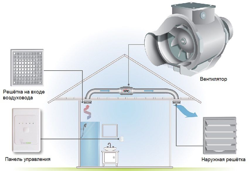 Exhaust in the bathroom: eliminate excess moisture