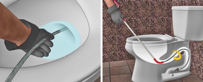 Clogged toilet what to do at home